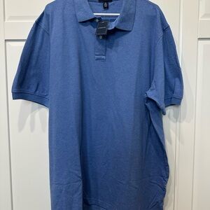 NWT Lands End men’s XXL Classic Blue Polo Shirt,business casual,travel,office